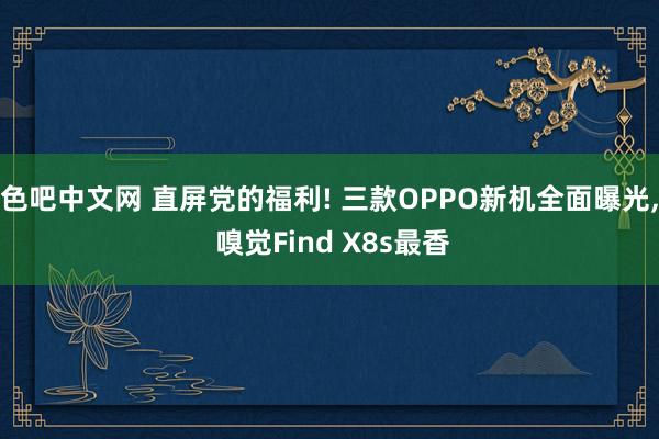 色吧中文网 直屏党的福利! 三款OPPO新机全面曝光， 嗅觉Find X8s最香